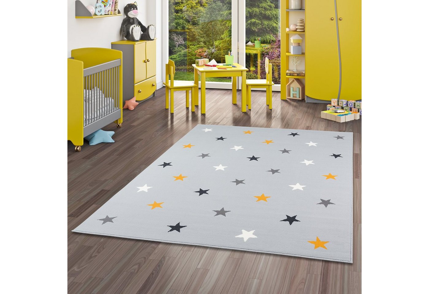 Kinderteppich Kinder und Jugend Teppich Trendline Sterne Mix, Pergamon, Rechteckig, Höhe: 8 mm von Pergamon