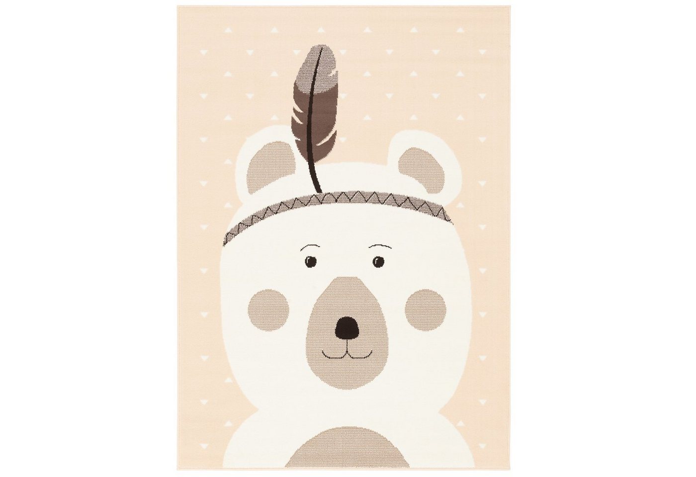 Pergamon Kinderteppich Kinderteppich Trendline Pastell Bär, Rechteckig, Höhe: 8 mm von Pergamon