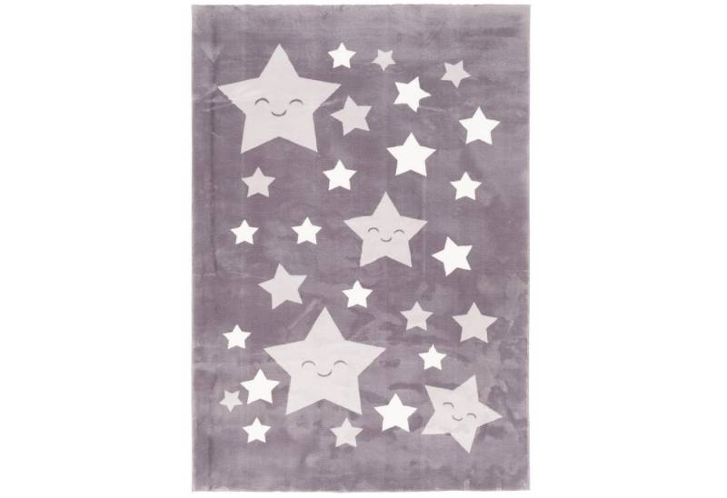 Pergamon Kinderteppich Super Soft Fellteppich Pearl Kids Sterne, Rechteckig, Höhe: 19 mm von Pergamon