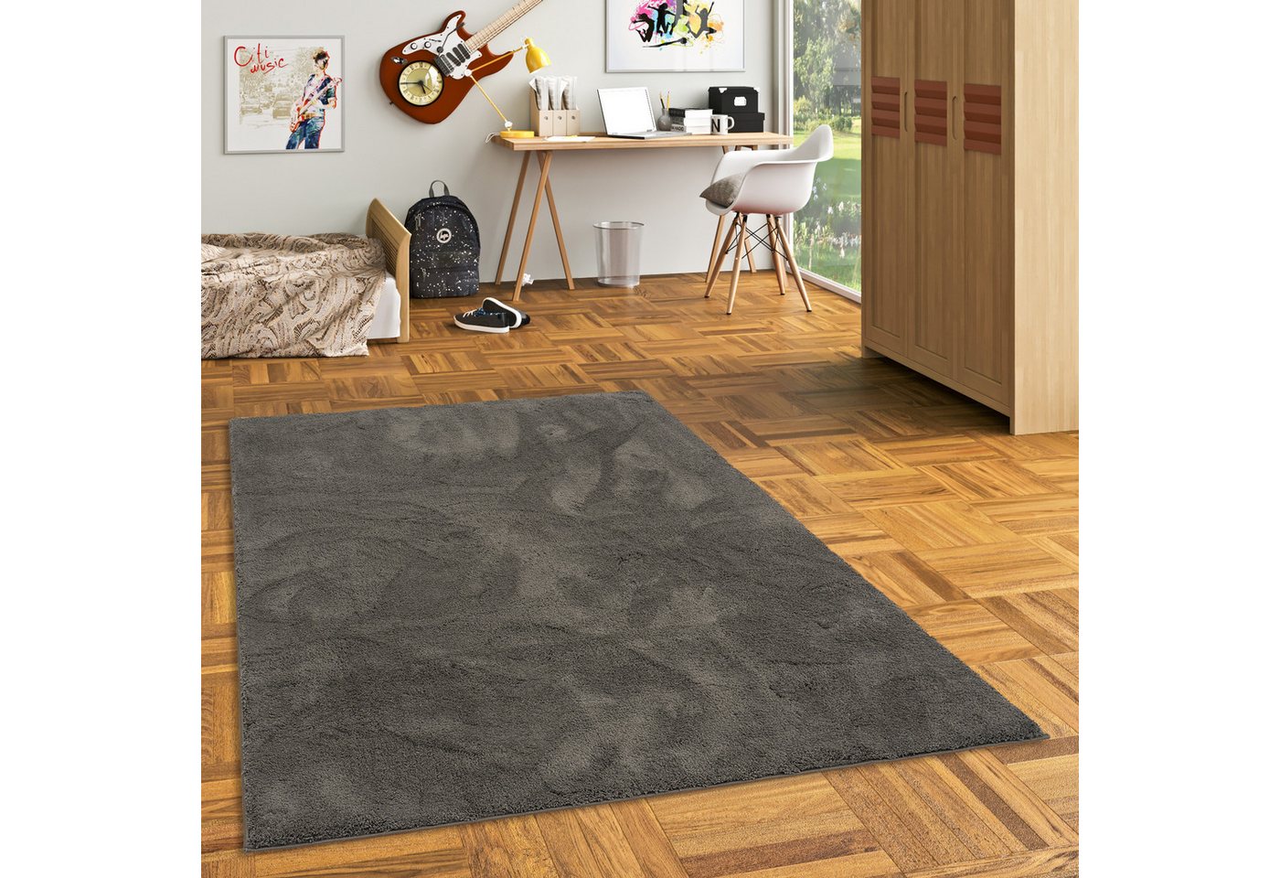 Kinderteppich Super Soft Kinder Hochflor Teppich Silky Kids, Pergamon, Rechteckig, Höhe: 30 mm von Pergamon