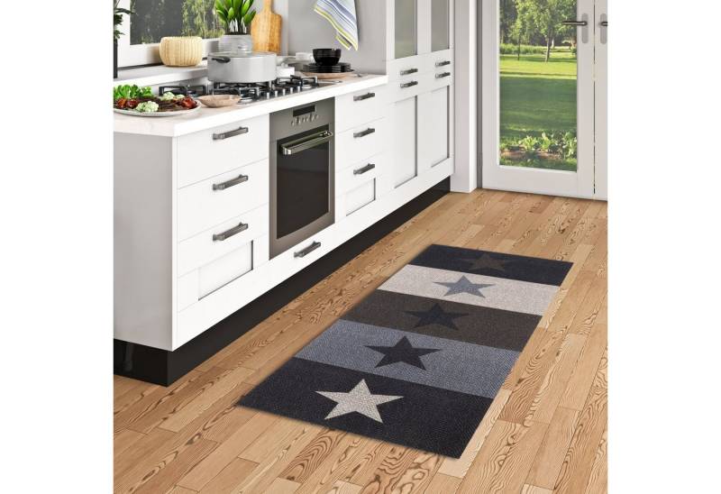 Küchenläufer Küchenläufer Teppich Trendy Modern Stars, Pergamon, Rechteckig, Höhe: 5 mm von Pergamon