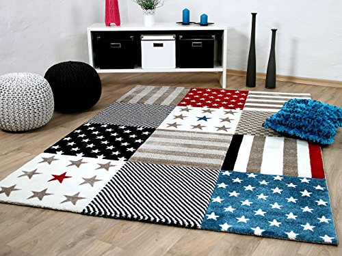 Pergamon Kinder und Jugend Teppich Maui Sterne Rot Blau in 5 Größen Pergamon Kinder und Jugend Teppich Maui Sterne Rot Blau in 5 Größen von Pergamon
