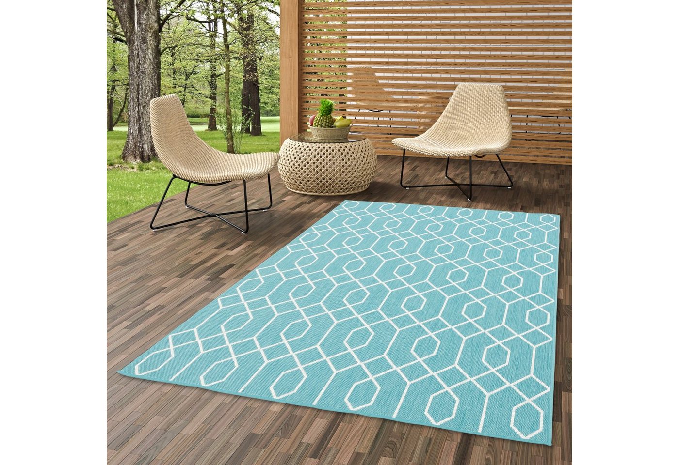 Outdoorteppich In- und Outdoor Teppich Beidseitig Cape Cod Trend, Pergamon, Rechteckig, Höhe: 7 mm von Pergamon