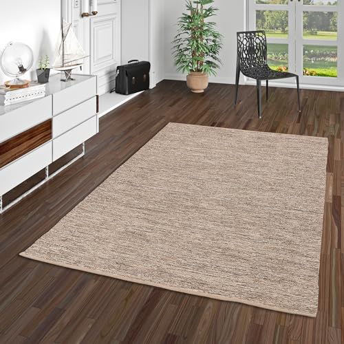 Pergamon Baumwolle Natur Kelim Teppich Easy Braun Meliert in 7 Größen Pergamon Baumwolle Natur Kelim Teppich Easy Braun Meliert in 7 Größen von Pergamon