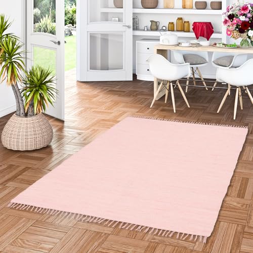 Pergamon Baumwolle Natur Teppich Flachgewebe Handgewebt Jolly Cotton Rosa in 6 Größen Pergamon Baumwolle Natur Teppich Flachgewebe Handgewebt Jolly Cotton Rosa in 6 Größen von Pergamon