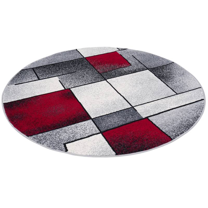 Pergamon Designer Teppich Brilliant Fantasy Rot 120cm Rund von Pergamon