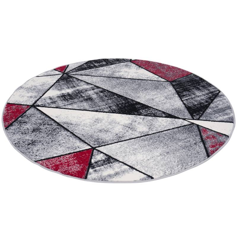 Pergamon Designer Teppich Brilliant Magic Rot 160cm Rund von Pergamon