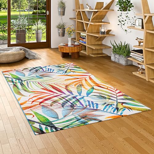 Pergamon Designer Teppich Faro Tropical Bunte Zweige in 5 Größen von Pergamon
