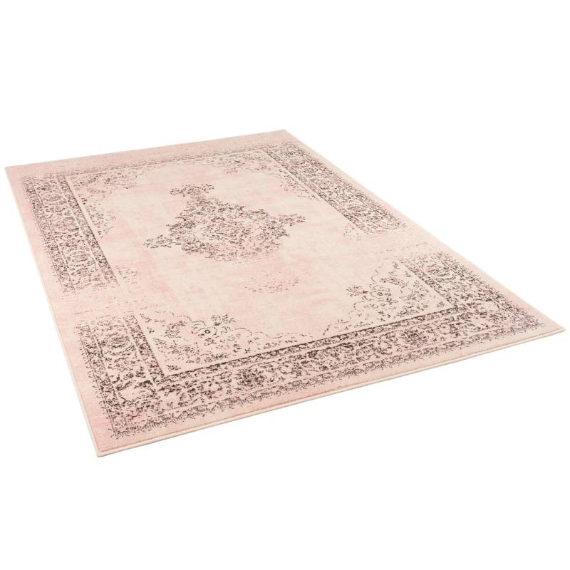 Pergamon Designer Teppich Passion Vintage Bordüre Rosa Beige 140x200cm von Pergamon
