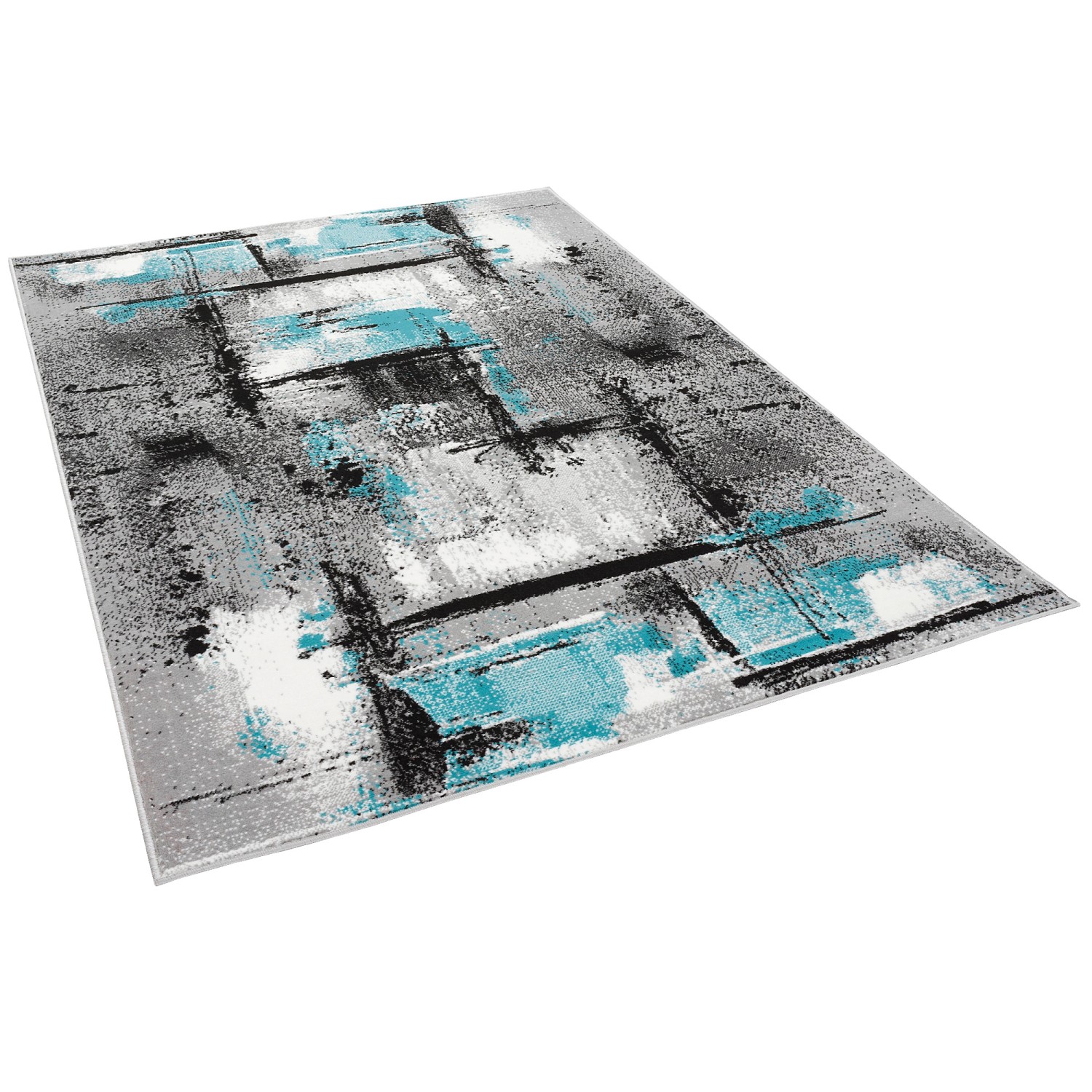 Pergamon Designer Teppich Samba Modern Urban Grau Türkis 120x170cm Pergamon Designer Teppich Samba Modern Urban Grau Türkis 120x170cm von Pergamon