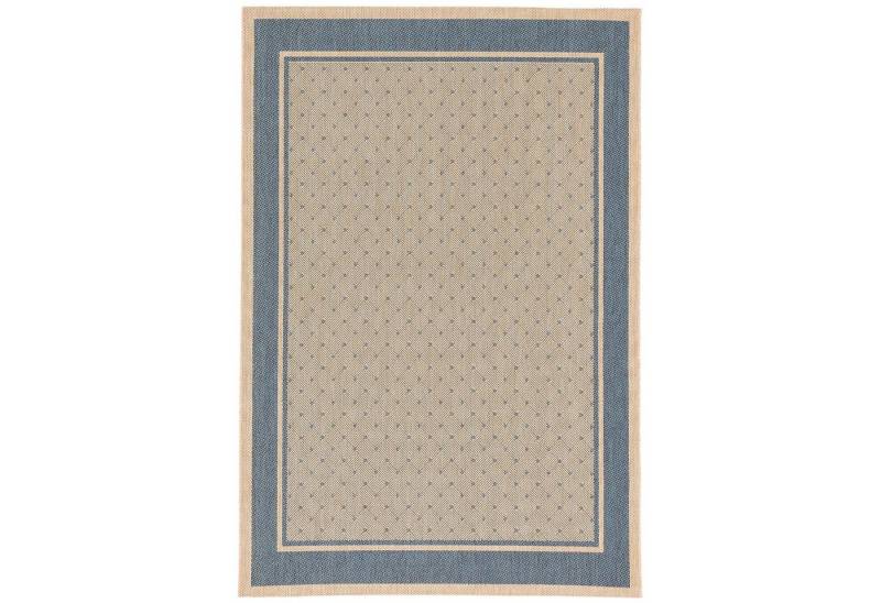 Pergamon Designteppich Modern Flachgewebe Ruggy Karo Bordüre, Rechteckig, Höhe: 4 mm von Pergamon