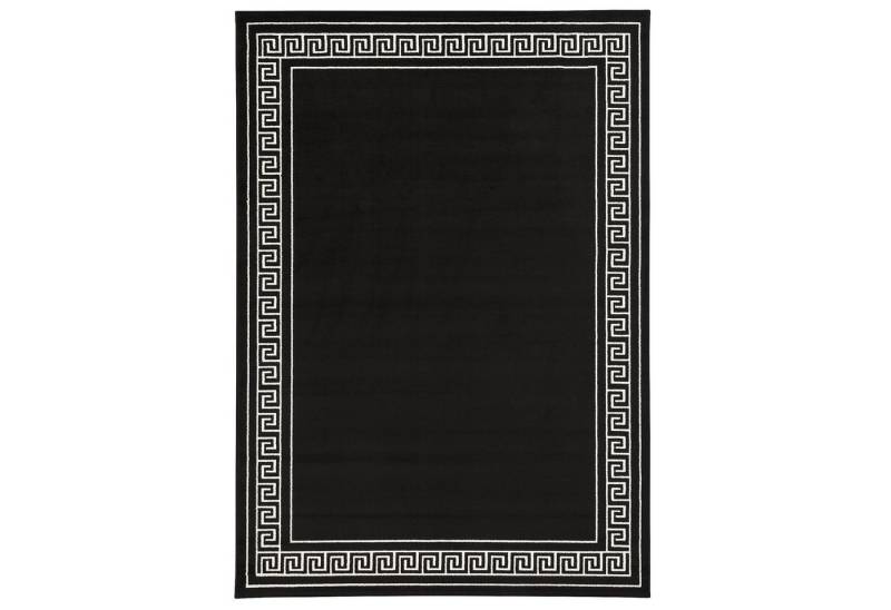 Pergamon Designteppich Trendline Schwarz Weiß Römische Bordüre, Rechteckig, Höhe: 8 mm von Pergamon