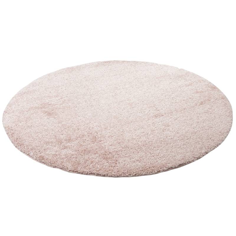 Pergamon Hochflor Langflor Teppich Aloha Rosa 200cm Rund von Pergamon
