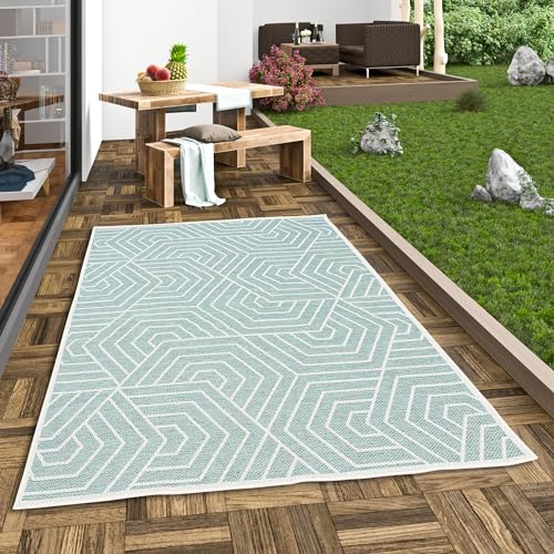 Pergamon In & Outdoor Modern Flachgewebe Teppich Ottawa Modernes Design | Wetterfest, Pflegeleicht von Pergamon