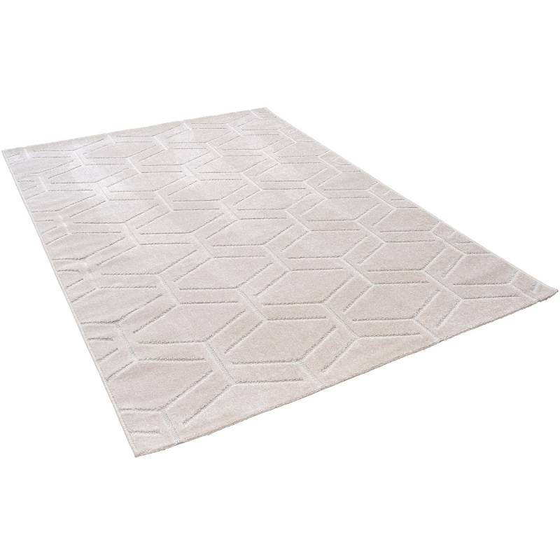 Pergamon In & Outdoor Teppich Flachgewebe Classy Creme Rauten 200x290cm von Pergamon