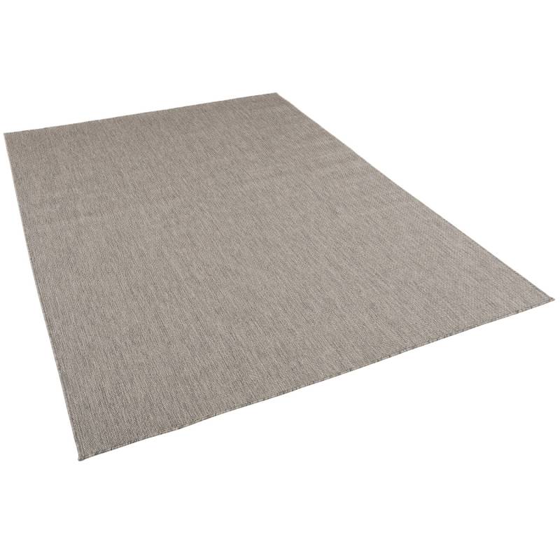 Pergamon In & Outdoor Teppich Flachgewebe Natur Valencia Anthrazit Mix 80x150cm von Pergamon