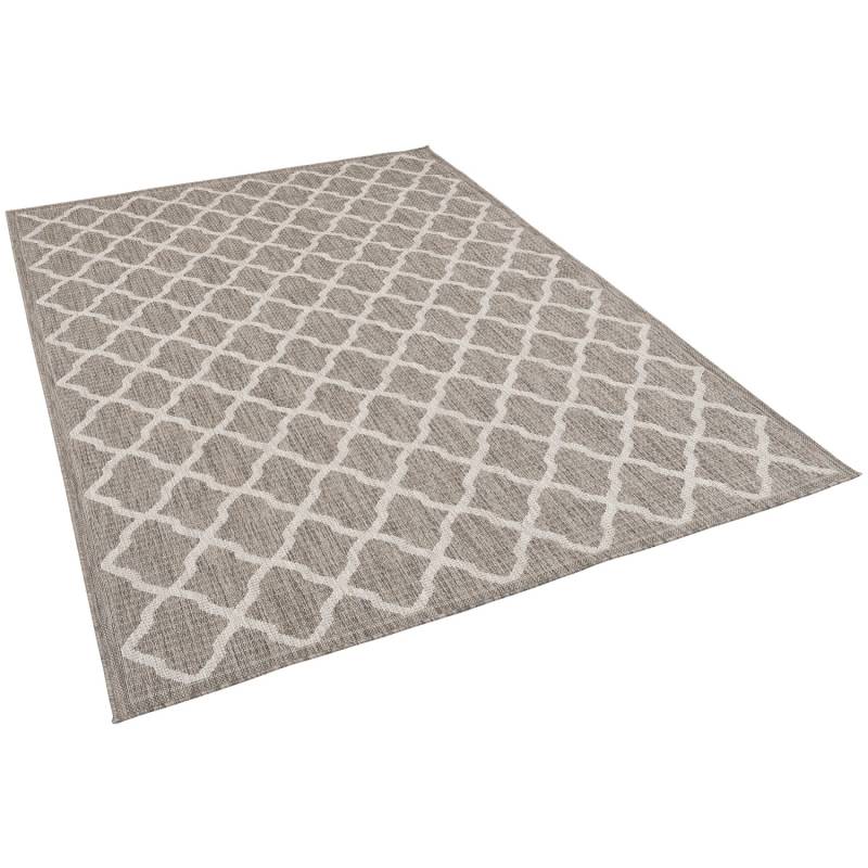 Pergamon In & Outdoor Teppich Flachgewebe Natur Valencia Grau Modern 140x200cm von Pergamon