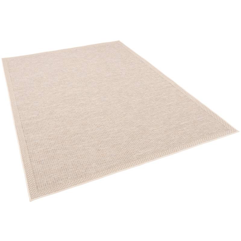 Pergamon In & Outdoor Teppich Flachgewebe Ottawa Bordüre Beige 80x150cm von Pergamon