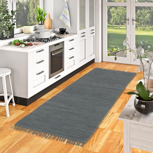Pergamon Jolly Cotton Teppichläufer 100% Baumwolle - Handgefertigt & waschbar - Küchenläufer, Flurteppich oder Wohnzimmer - pflegeleicht & robust - viele Farben & Größen Pergamon Jolly Cotton Teppichläufer 100% Baumwolle - Handgefertigt & waschbar - Küchenläufer, Flurteppich oder Wohnzimmer - pflegeleicht & robust - viele Farben & Größen von Pergamon