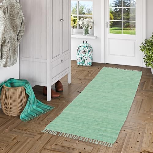 Pergamon Jolly Cotton Teppichläufer 100% Baumwolle - Handgefertigt & waschbar - Küchenläufer, Flurteppich oder Wohnzimmer - pflegeleicht & robust - viele Farben & Größen Pergamon Jolly Cotton Teppichläufer 100% Baumwolle - Handgefertigt & waschbar - Küchenläufer, Flurteppich oder Wohnzimmer - pflegeleicht & robust - viele Farben & Größen von Pergamon