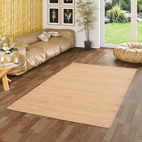 Pergamon Jute Teppich Salsa Beige Meliert - Handgefertigt aus strapazierfähiger Naturfaser - Schlichtes Design - Verschiedene Größen und Formen verfügbar Pergamon Jute Teppich Salsa Beige Meliert - Handgefertigt aus strapazierfähiger Naturfaser - Schlichtes Design - Verschiedene Größen und Formen verfügbar von Pergamon