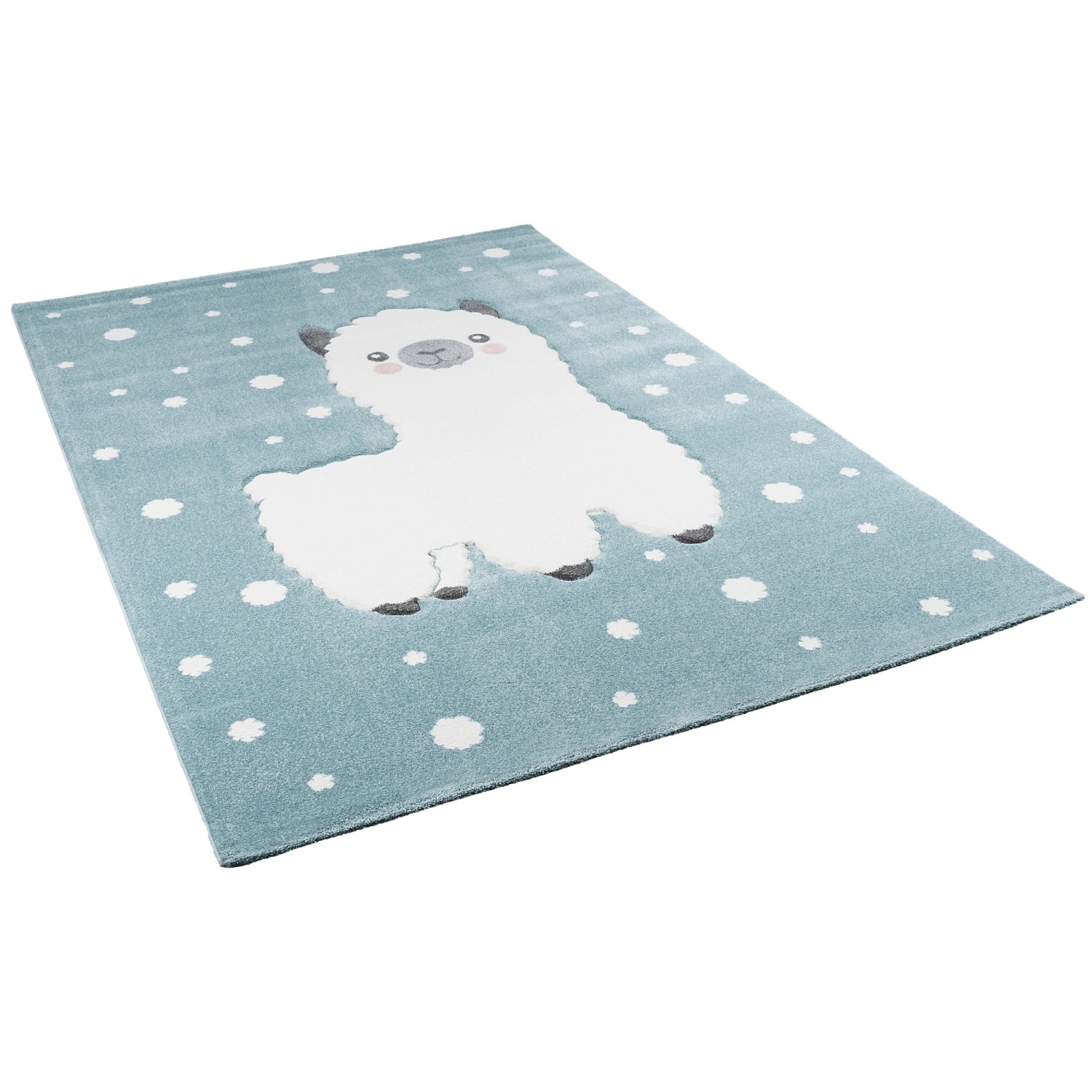 Pergamon Kinder Teppich Maui Kids Alpaka Pastell Blau 140x200cm von Pergamon