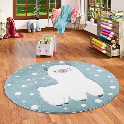 Pergamon Kinder Teppich Maui Kids Alpaka Pastell Blau Rund in 3 Größen Pergamon Kinder Teppich Maui Kids Alpaka Pastell Blau Rund in 3 Größen von Pergamon