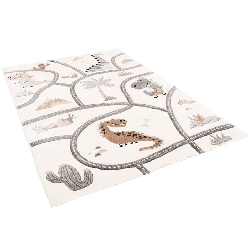 Pergamon Kinder Teppich Maui Kids Dino Straßenteppich Beige 200x290cm von Pergamon