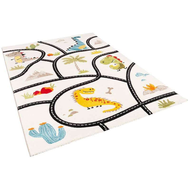 Pergamon Kinder Teppich Maui Kids Dino Straßenteppich Bunt 80x150cm von Pergamon