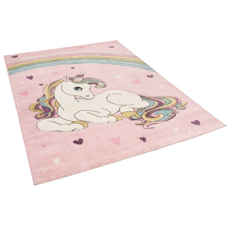 Pergamon Kinder Teppich Maui Kids Einhorn Pastell Rosa 140x200cm von Pergamon