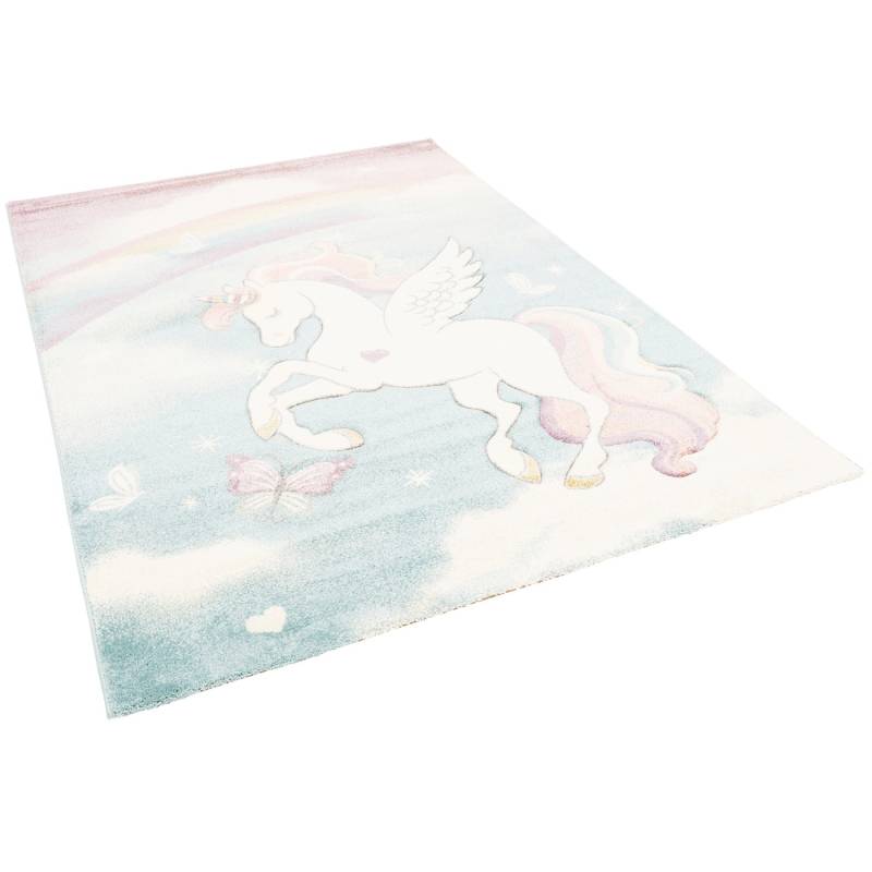 Pergamon Kinder Teppich Maui Kids Pastell Einhorn Bunt 160x230cm von Pergamon