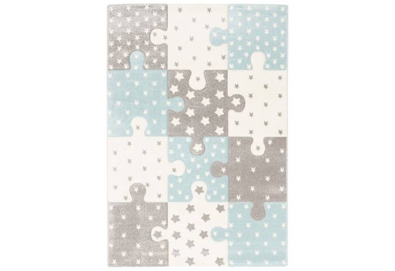 Pergamon Kinderteppich Kinder Teppich Maui Kids Puzzle Karo, Rechteckig, Höhe: 13 mm von Pergamon