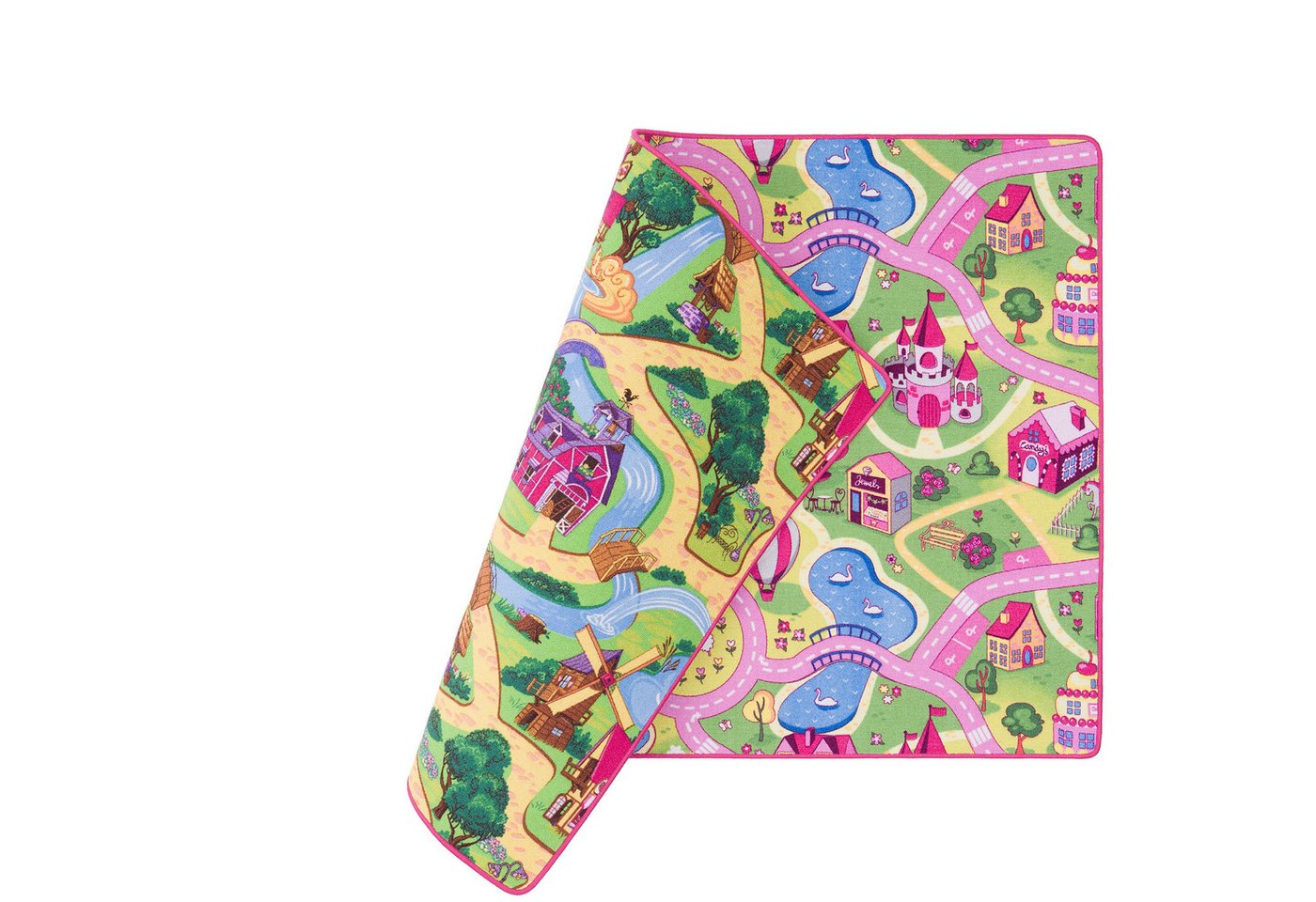 Snapstyle Kinderteppich Straßenteppich Beidseitig Straßenlandschaften, Rechteckig, Höhe: 6 mm Snapstyle Kinderteppich Straßenteppich Beidseitig Straßenlandschaften, Rechteckig, Höhe: 6 mm von Snapstyle