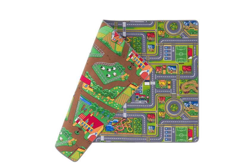 Snapstyle Kinderteppich Straßenteppich Beidseitig Straßenlandschaften, Rechteckig, Höhe: 6 mm Snapstyle Kinderteppich Straßenteppich Beidseitig Straßenlandschaften, Rechteckig, Höhe: 6 mm von Snapstyle