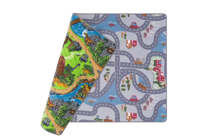Snapstyle Kinderteppich Straßenteppich Beidseitig Straßenlandschaften, Rechteckig, Höhe: 6 mm von Snapstyle