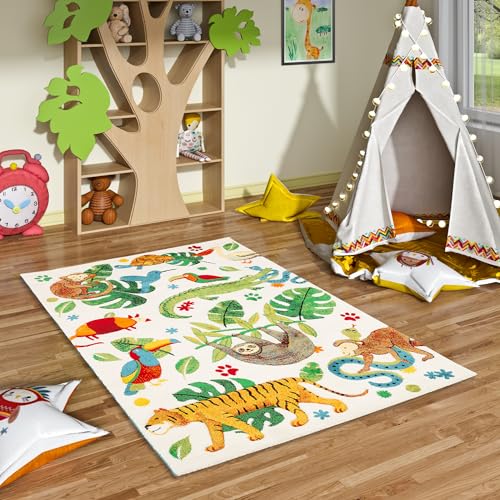 Pergamon Kinderzimmer Teppich Maui Kids Bunt mit Tiermuster Urwald in 5 Größen Pergamon Kinderzimmer Teppich Maui Kids Bunt mit Tiermuster Urwald in 5 Größen von Pergamon