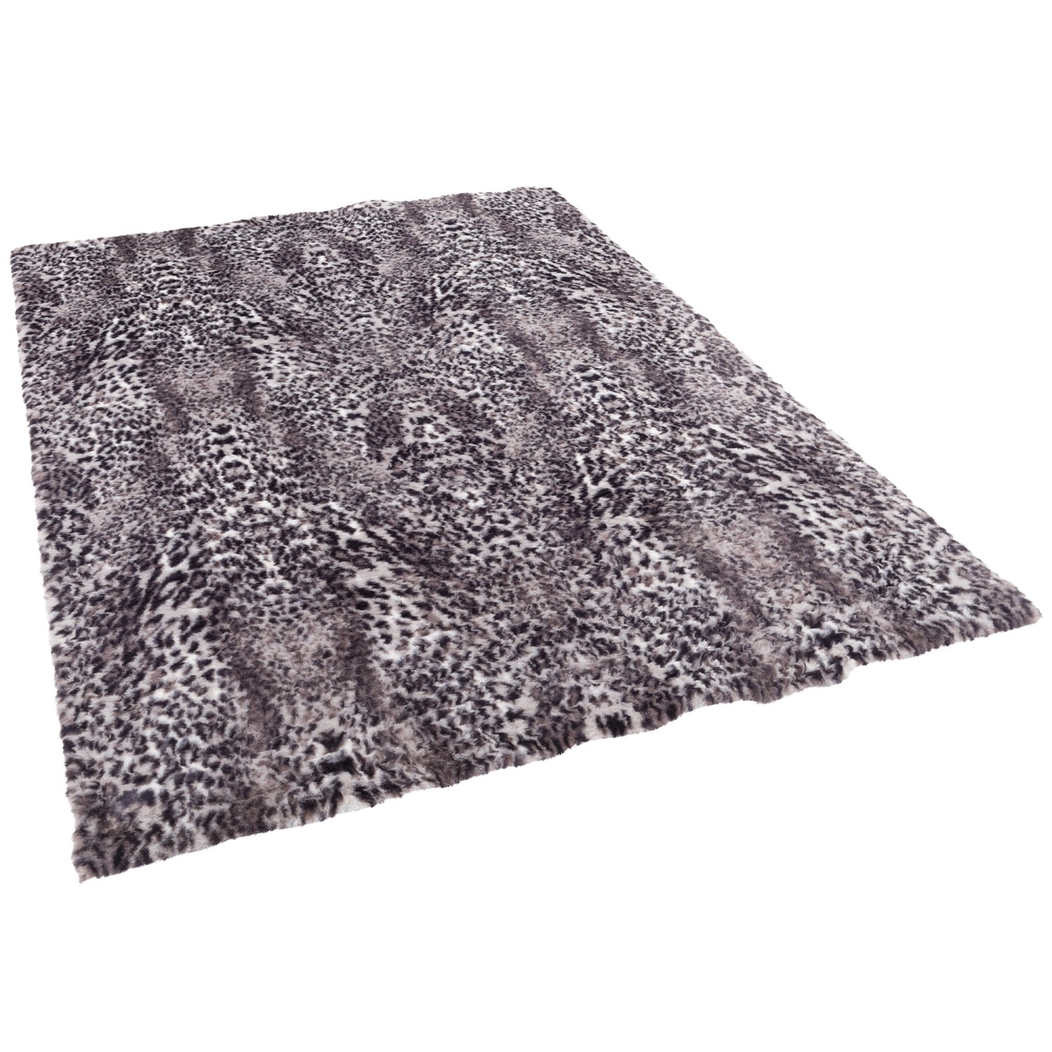 Pergamon Luxus Super Soft Fellteppich Pearl Leopard Schwarz 160x230cm von Pergamon