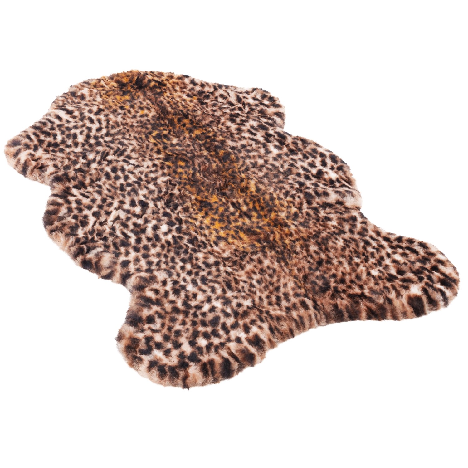 Pergamon Luxus Super Soft Fellteppich Pearl Leopard Shape Braun 140x190cm von Pergamon