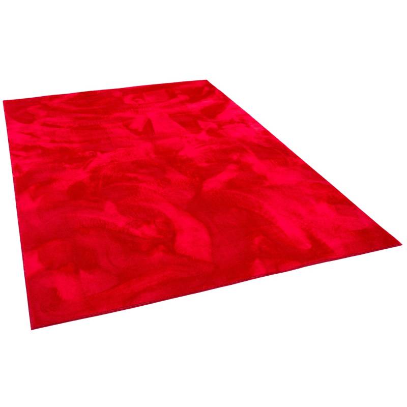 Pergamon Luxus Super Soft Fellteppich Pearl Rot 80x150cm von Pergamon