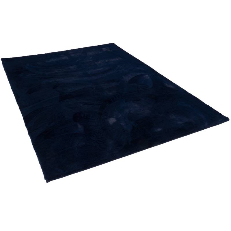 Pergamon Luxus Super Soft Fellteppich Plush Dunkelblau 160x230cm von Pergamon