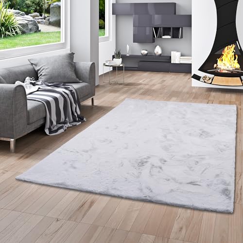 Pergamon Luxus Super Soft Fellteppich Plush Hellgrau in 7 Größen von Pergamon