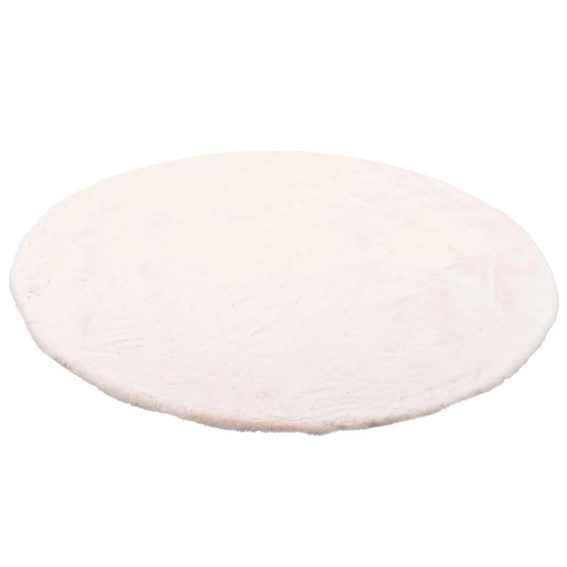 Pergamon Luxus Super Soft Fellteppich Plush Rund Creme 80x80cm von Pergamon