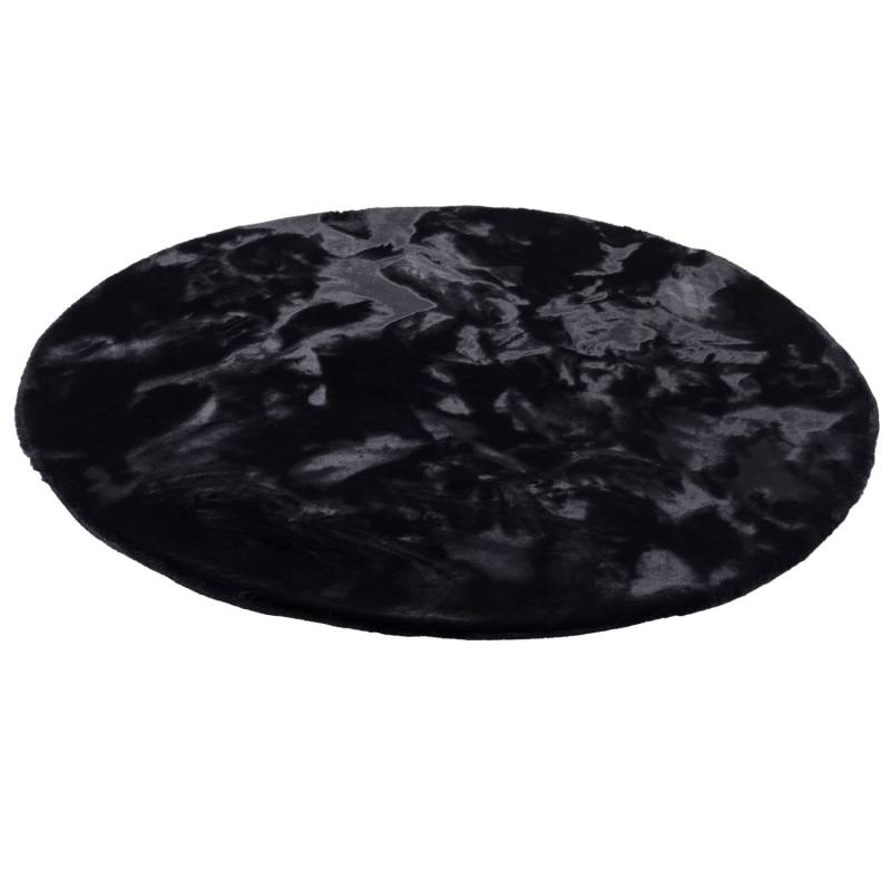 Pergamon Luxus Super Soft Fellteppich Plush Rund Schwarz 80x80cm Pergamon Luxus Super Soft Fellteppich Plush Rund Schwarz 80x80cm von Pergamon