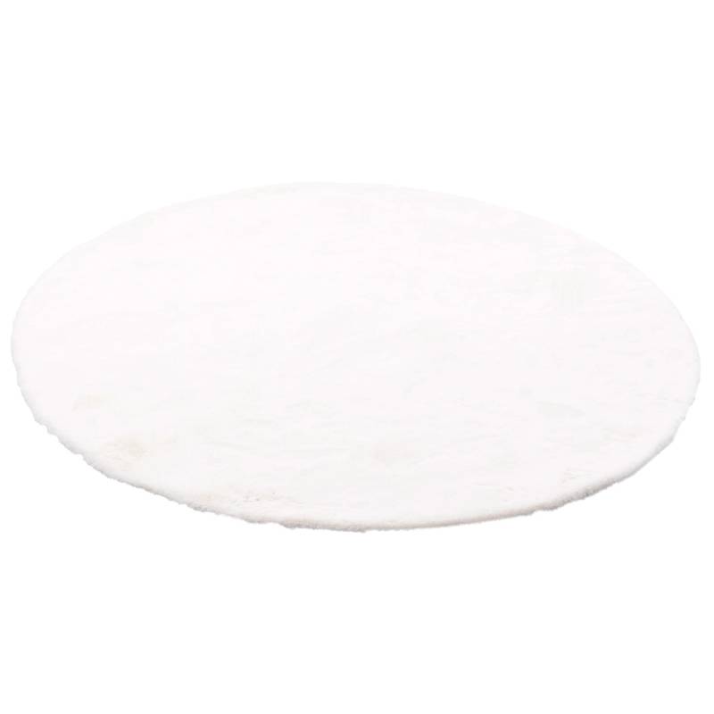 Pergamon Luxus Super Soft Fellteppich Plush Rund Weiss 160x160cm von Pergamon