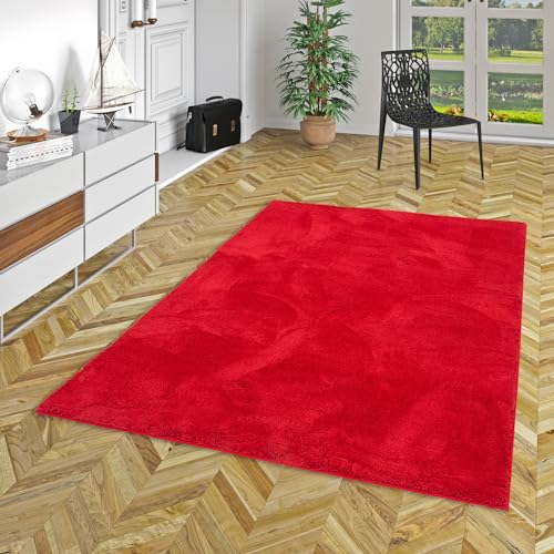 Pergamon Luxus Super Soft Hochflor Langflor Shaggy Teppich Einfarbig Wohnzimmer Schlafzimmer Kinderzimmer von Pergamon