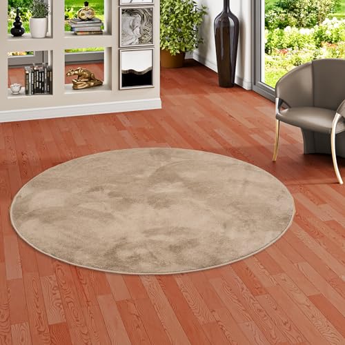 Pergamon Luxus Super Soft Hochflor Langflor Teppich Rund Flauschig Weich Wohnzimmer Schlafzimmer Melia Taupe Pergamon Luxus Super Soft Hochflor Langflor Teppich Rund Flauschig Weich Wohnzimmer Schlafzimmer Melia Taupe von Pergamon