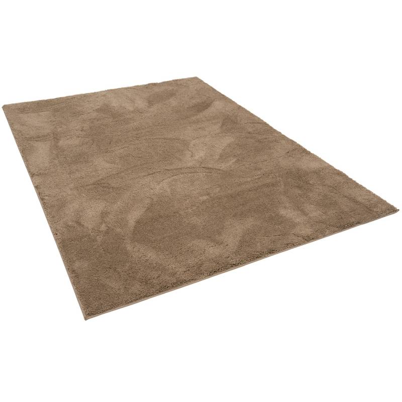 Pergamon Luxus Super Soft Hochflor Langflor Teppich Silky Taupe 140x200cm von Pergamon