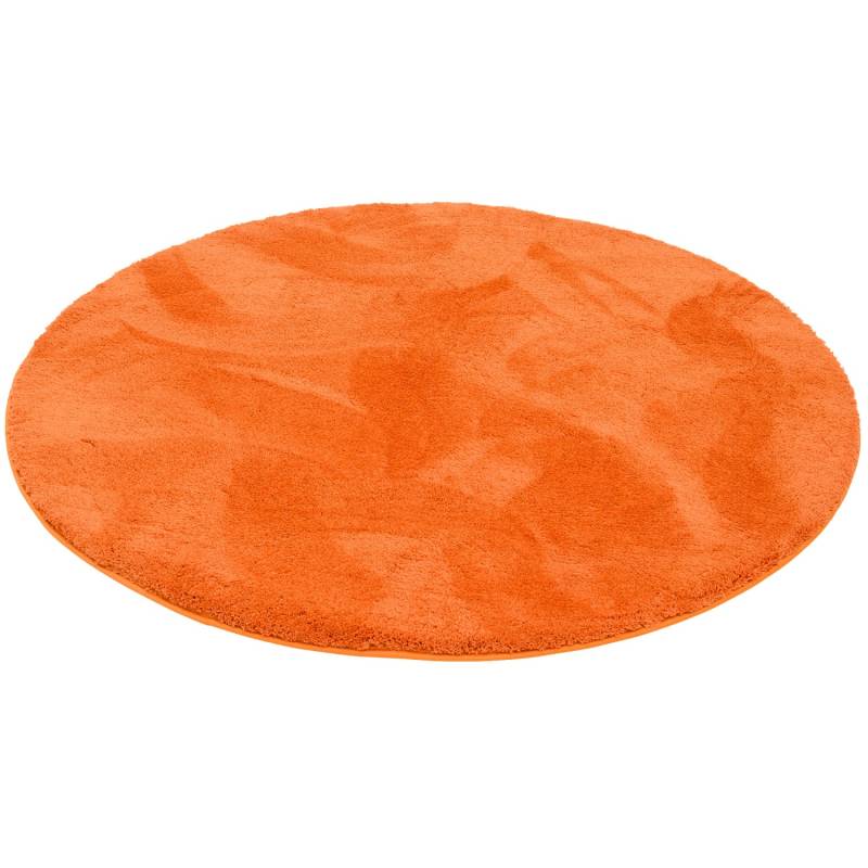 Pergamon Luxus Super Soft Hochflor Teppich Silky Rund Orange 200x200cm von Pergamon