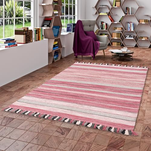 Pergamon Natur Teppich Kelim Kalleen Rosa in 6 Größen Pergamon Natur Teppich Kelim Kalleen Rosa in 6 Größen von Pergamon