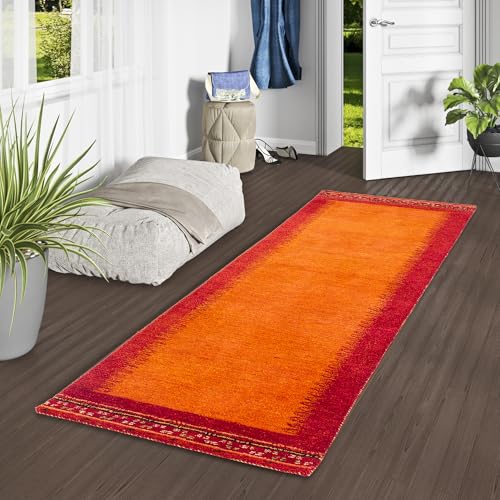 Pergamon Natur Teppich Läufer Gabbeh Esta Rot Classic - Wollteppich für Flur und Diele - Handgewebt, Weich, Langlebig - Klassisches Design Pergamon Natur Teppich Läufer Gabbeh Esta Rot Classic - Wollteppich für Flur und Diele - Handgewebt, Weich, Langlebig - Klassisches Design von Pergamon
